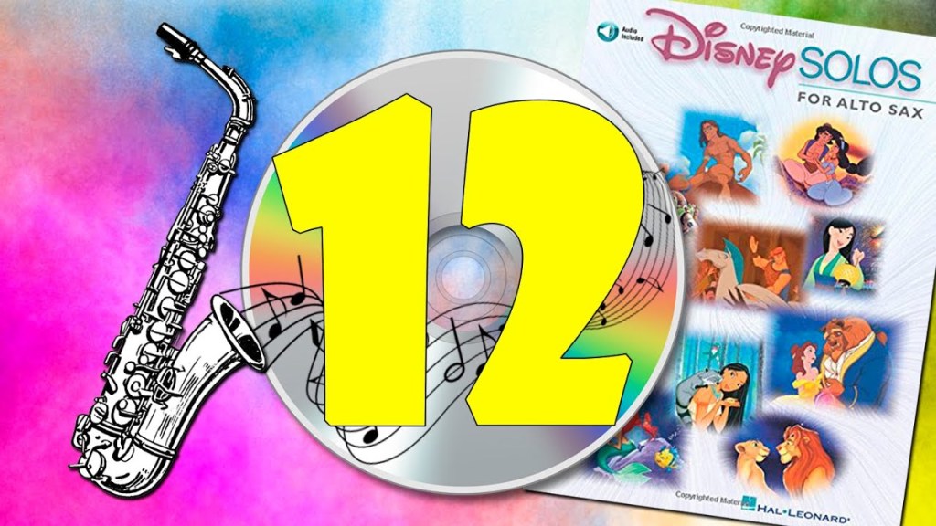 12 DISNEY SOLOS ALTO SAX&nbsp;COMPLETE